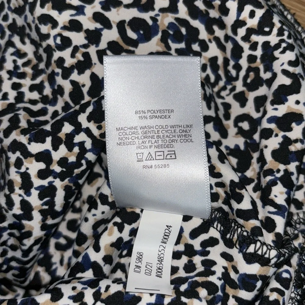 EXPRESS leopard print animal bodycon body snap button suit women’s XXS - Picture 10 of 11